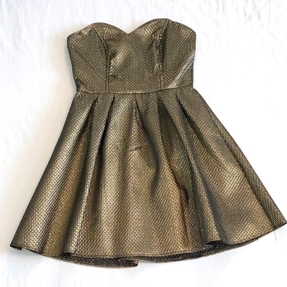 Strapless cocktail dress